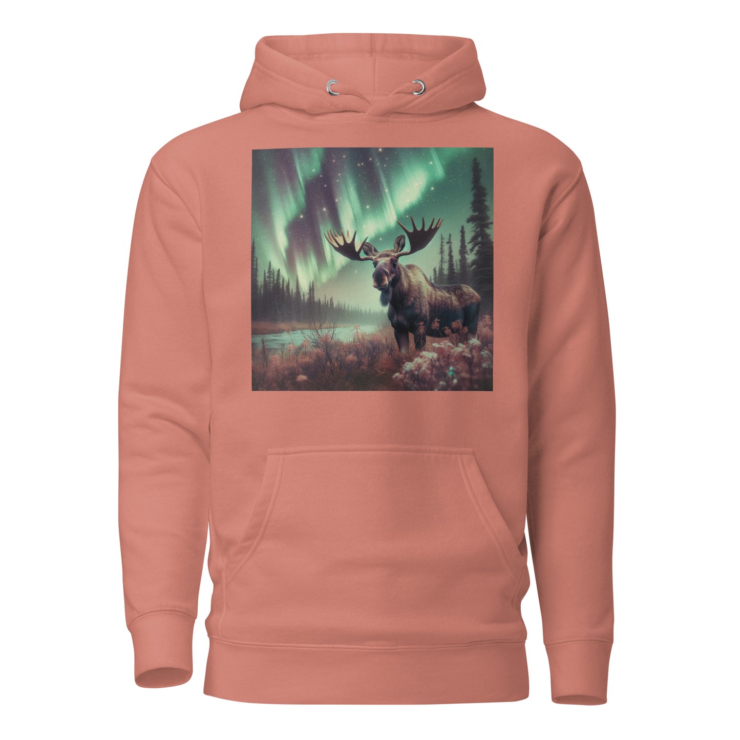 Moose and the Northern Lights Unisex Hoodie