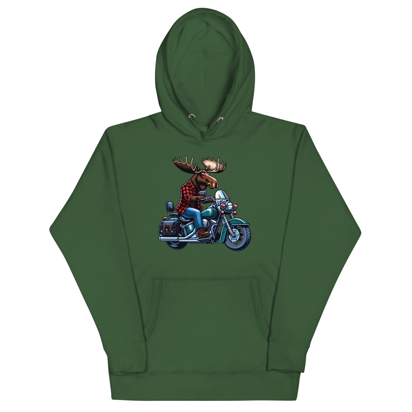 Moose on a Motorcycle | Wilderness Series Unisex Hoodie