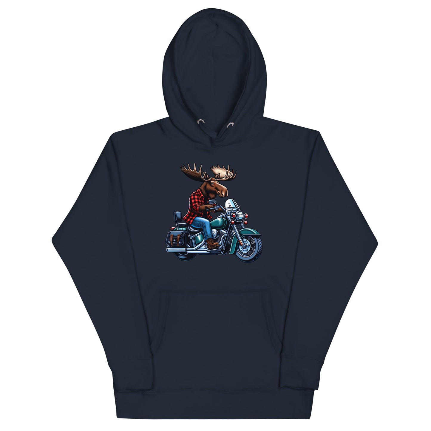 Moose on a Motorcycle | Wilderness Series Unisex Hoodie