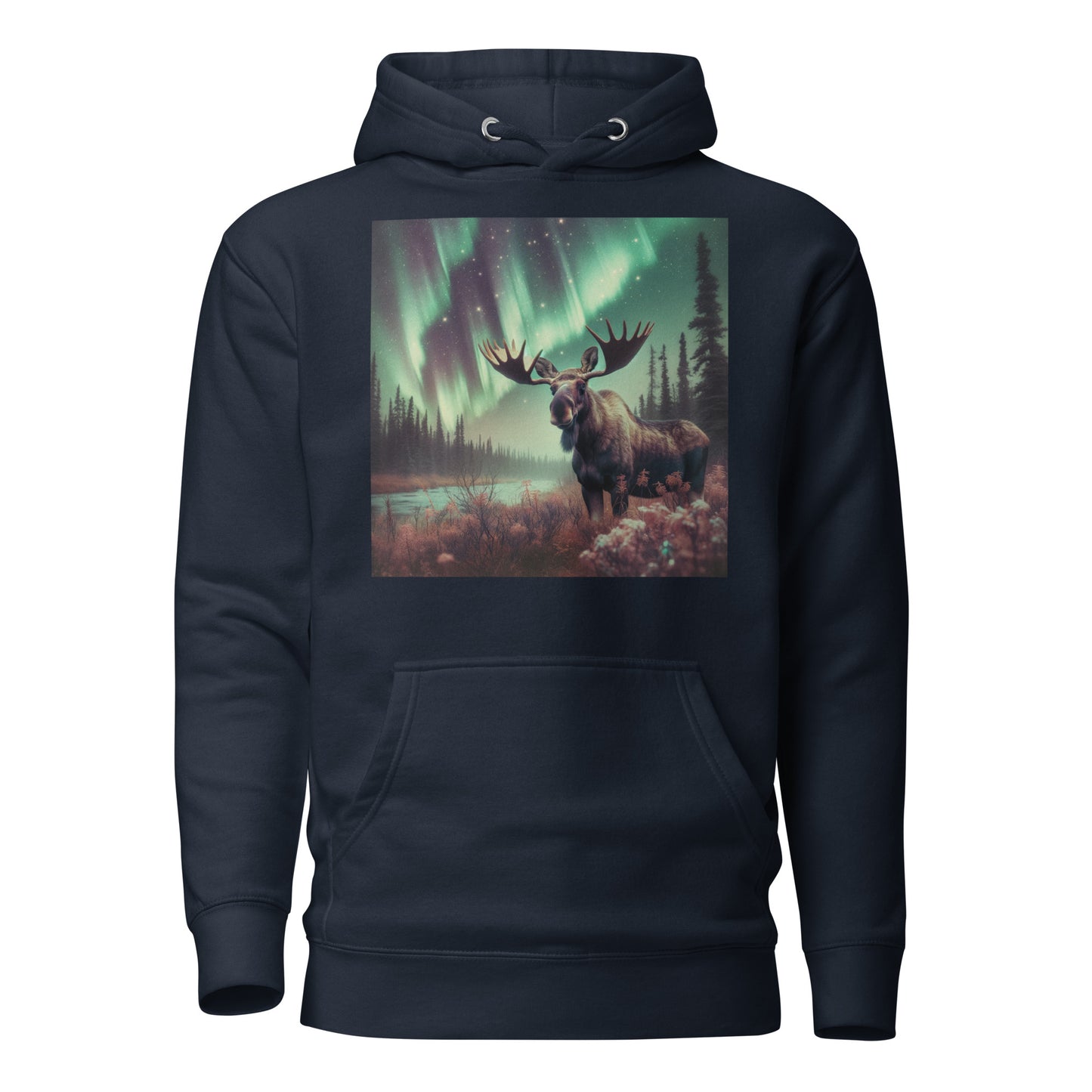 Moose and the Northern Lights Unisex Hoodie