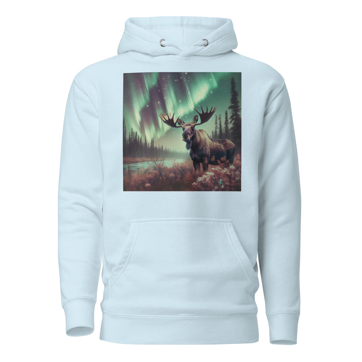 Moose and the Northern Lights Unisex Hoodie