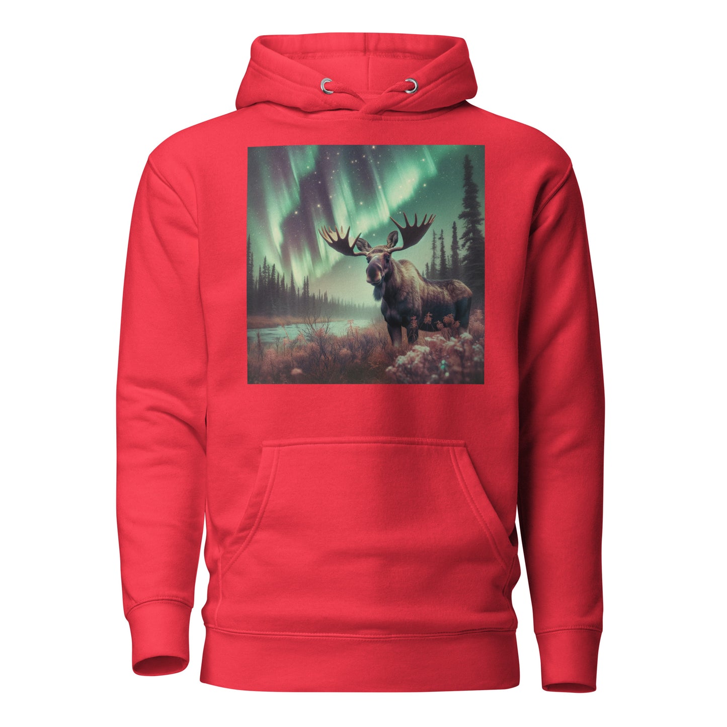 Moose and the Northern Lights Unisex Hoodie