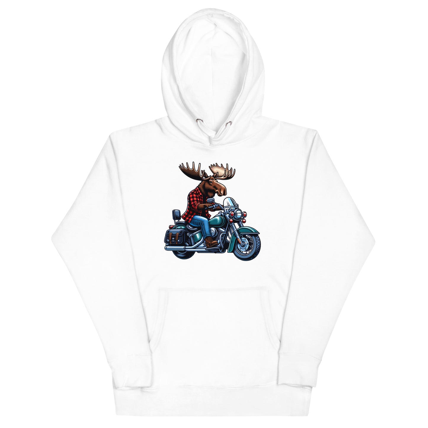 Moose on a Motorcycle | Wilderness Series Unisex Hoodie