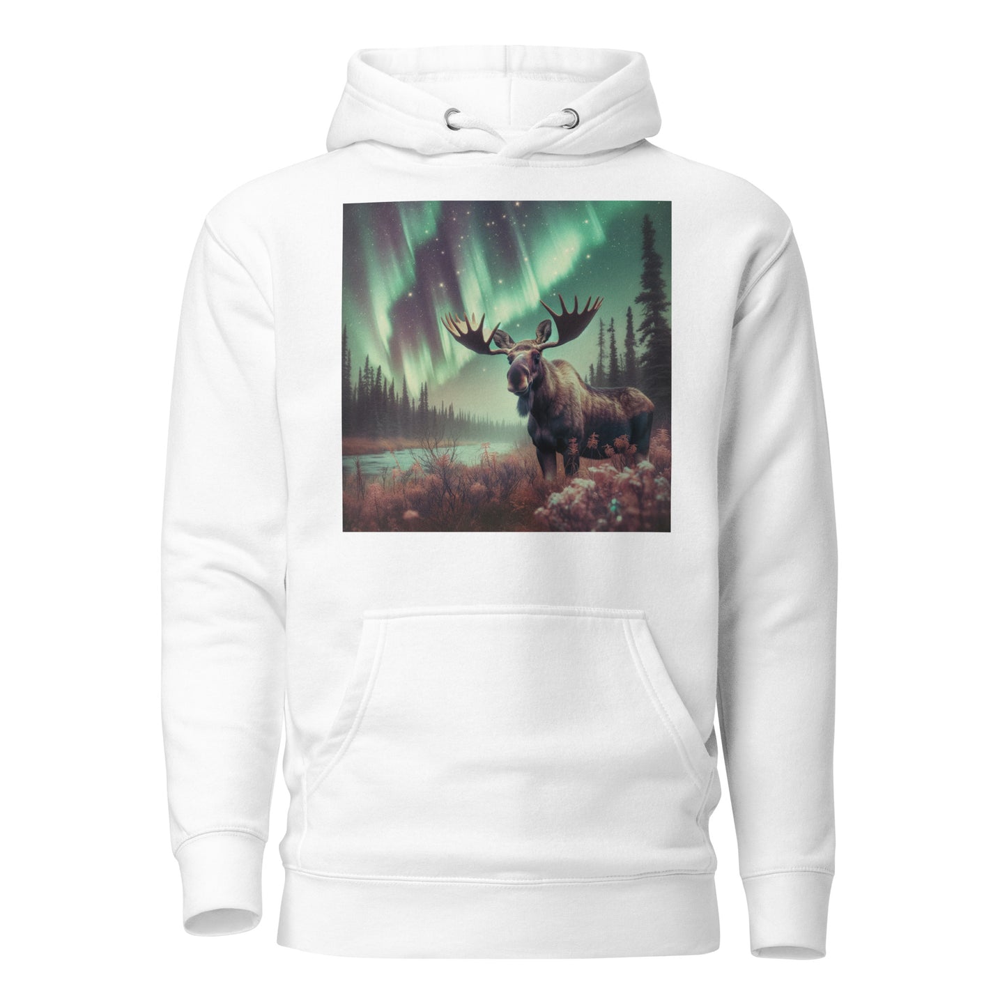 Moose and the Northern Lights Unisex Hoodie