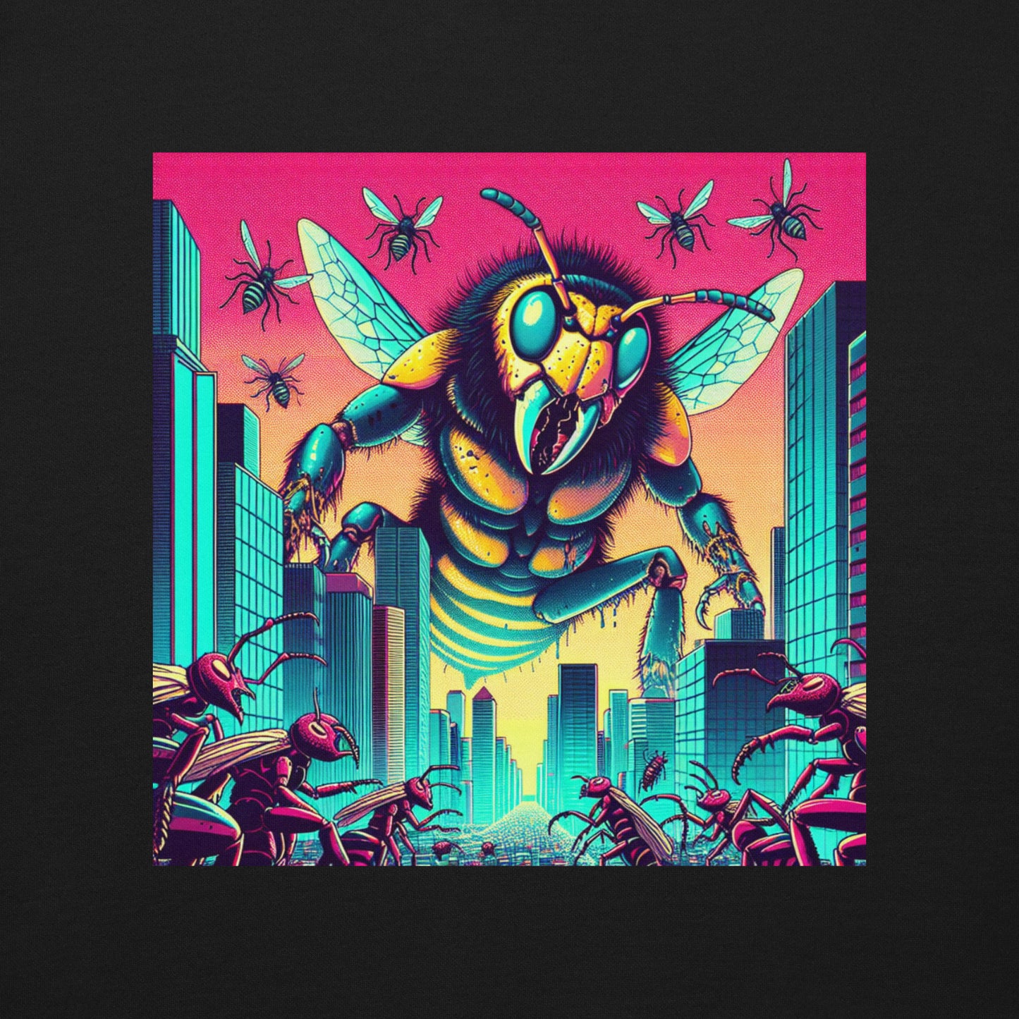 Attack Of The Giant Man Eating Hornets | Weird Unisex Premium Sweatshirt