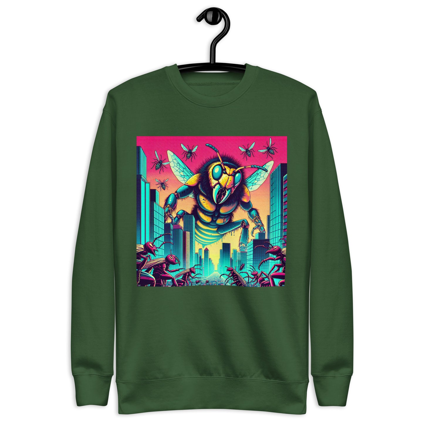 Attack Of The Giant Man Eating Hornets | Weird Unisex Premium Sweatshirt