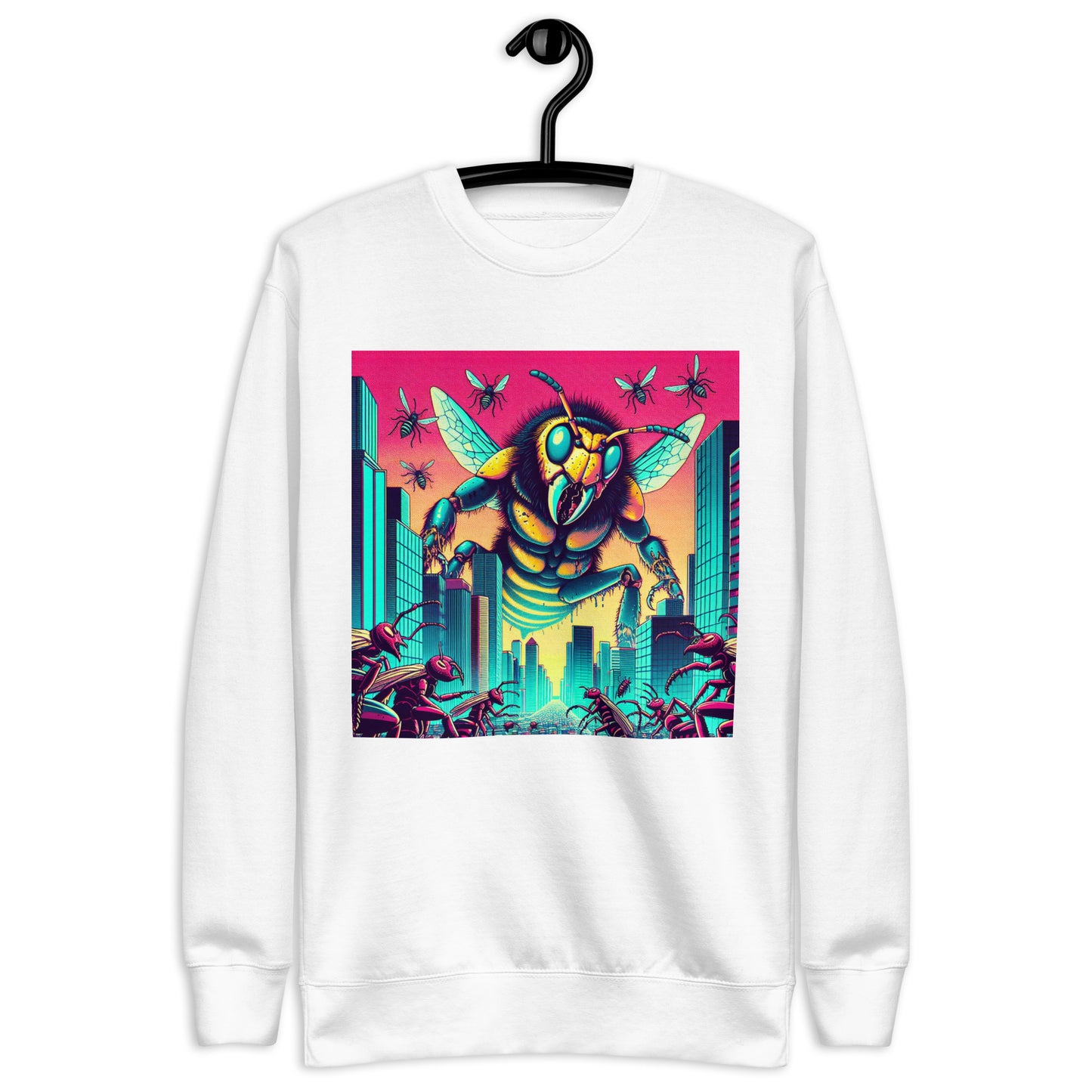 Attack Of The Giant Man Eating Hornets | Weird Unisex Premium Sweatshirt