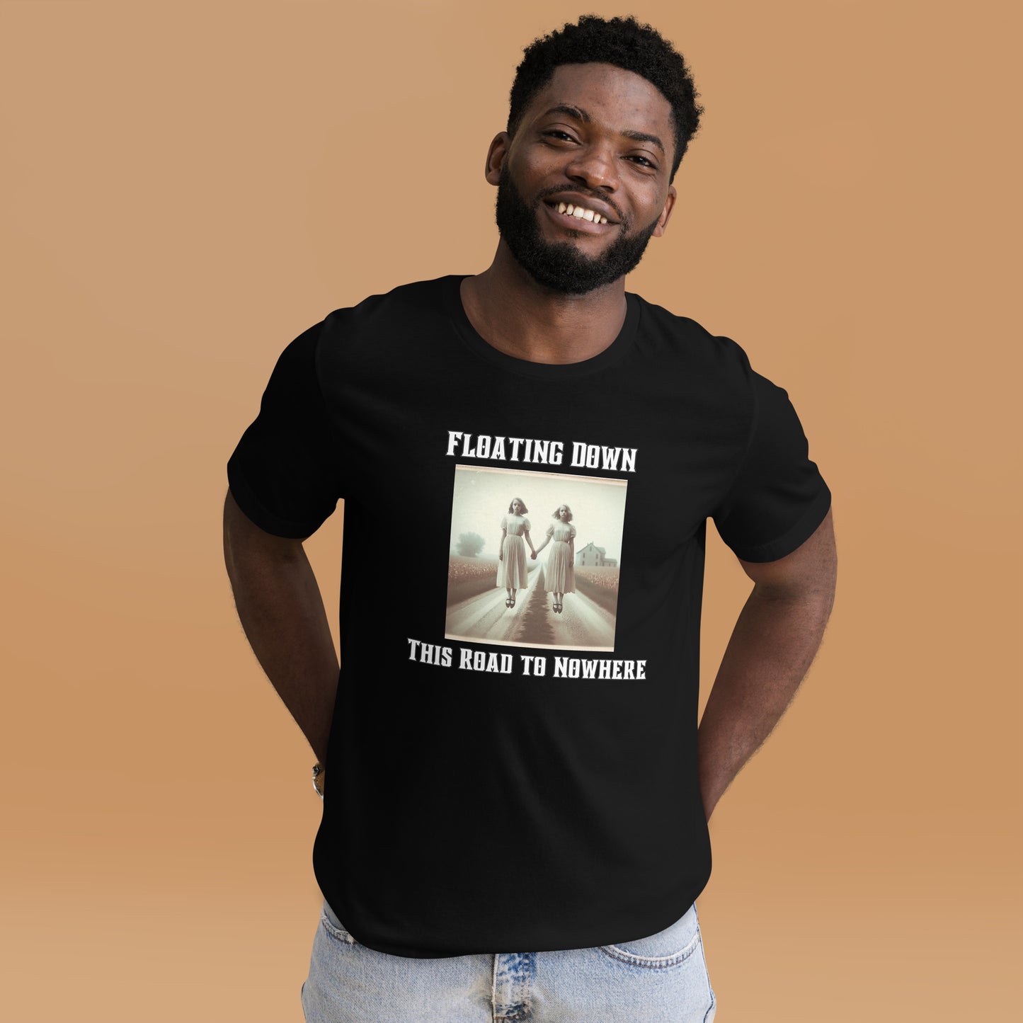 Floating Down This Road To Nowhere | Two Ghost Girls Unisex t-shirt