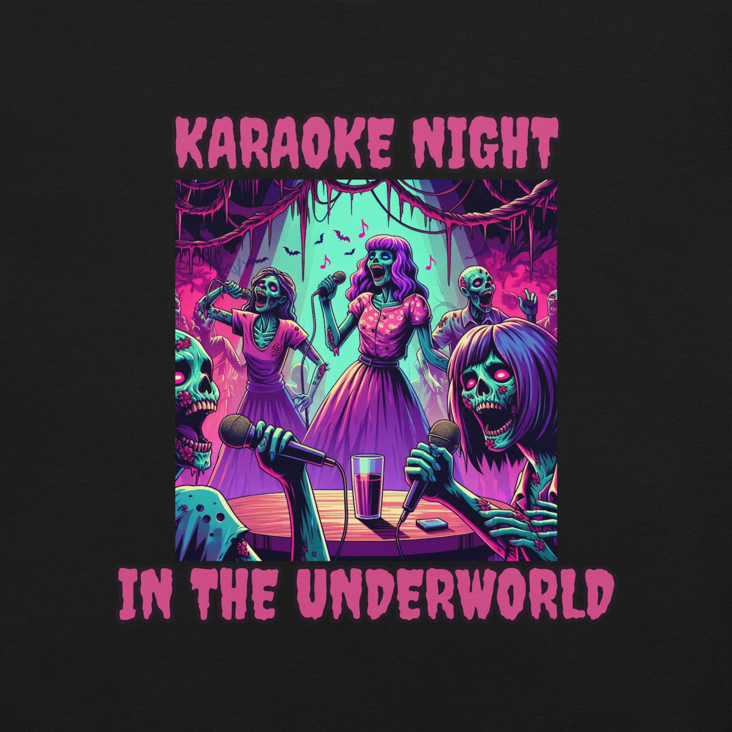 Karaoke Night In The Underworld | Goth Zombie Unisex t-shirt