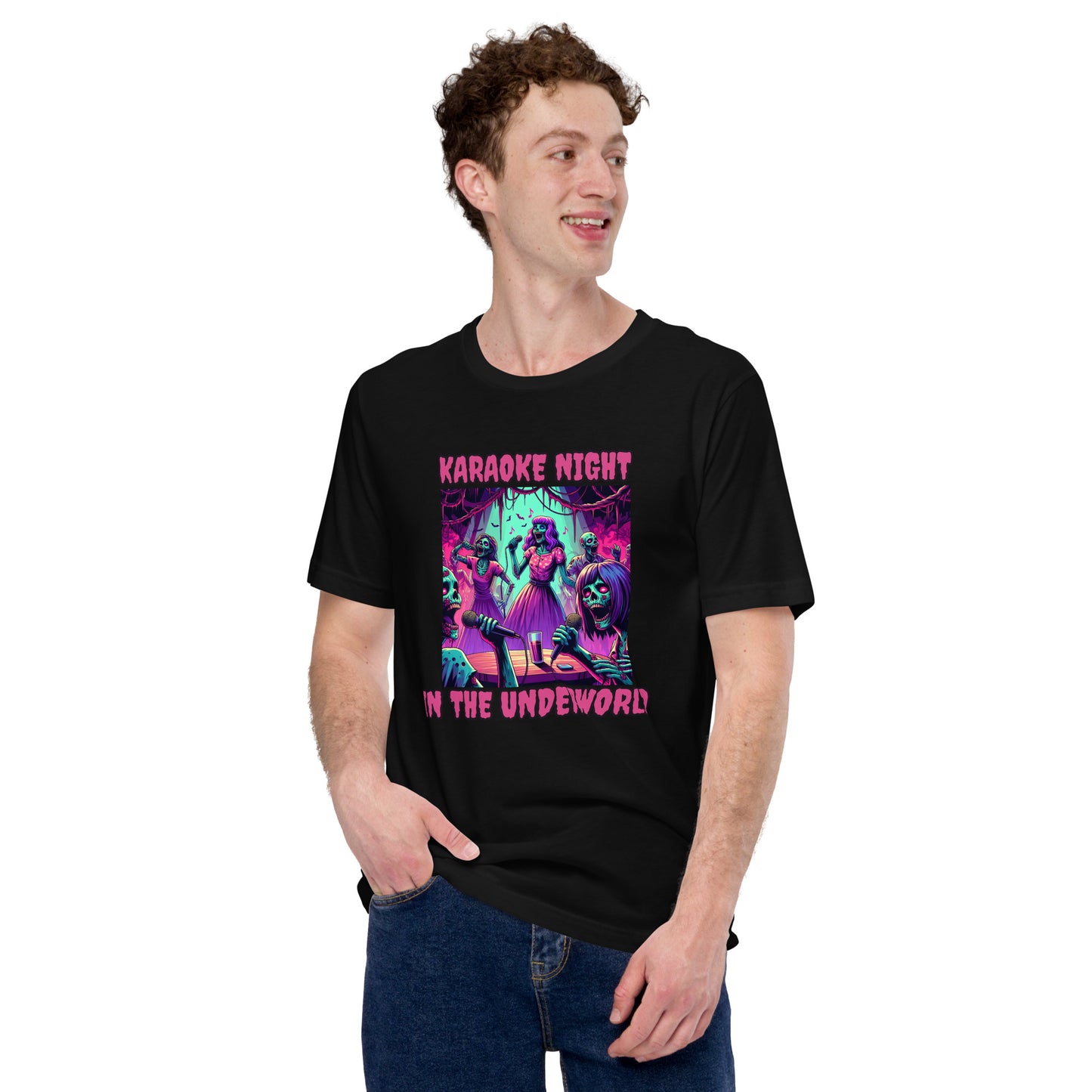 Karaoke Night In The Underworld | Goth Zombie Unisex t-shirt