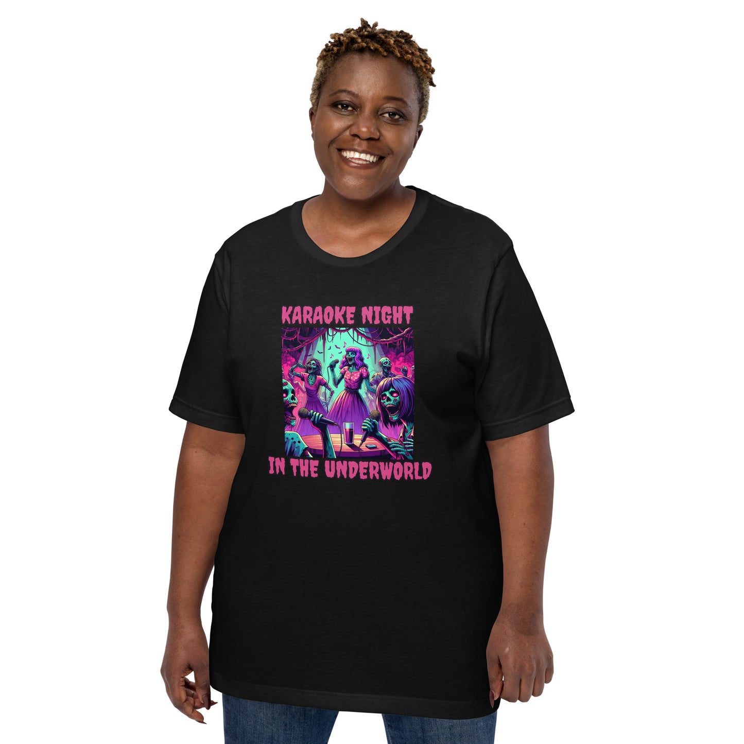 Karaoke Night In The Underworld | Goth Zombie Unisex t-shirt