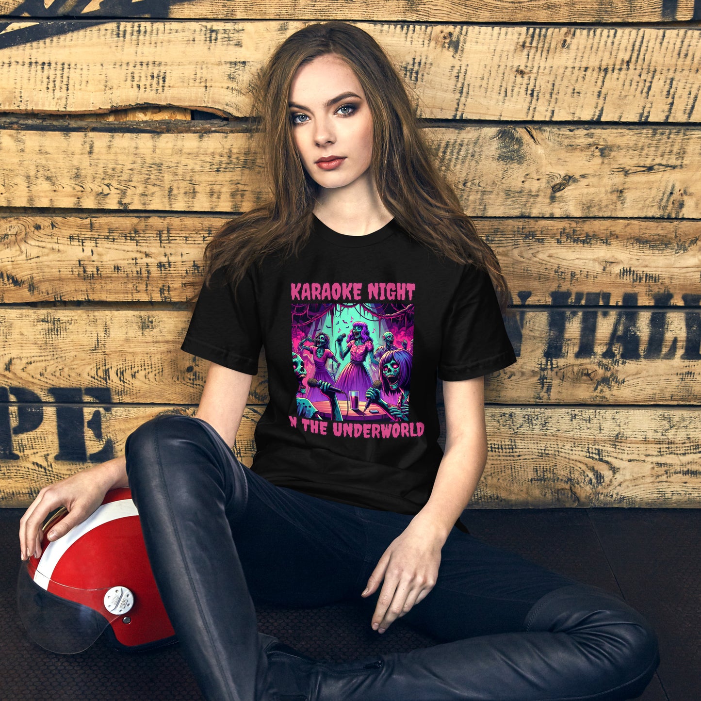 Karaoke Night In The Underworld | Goth Zombie Unisex t-shirt