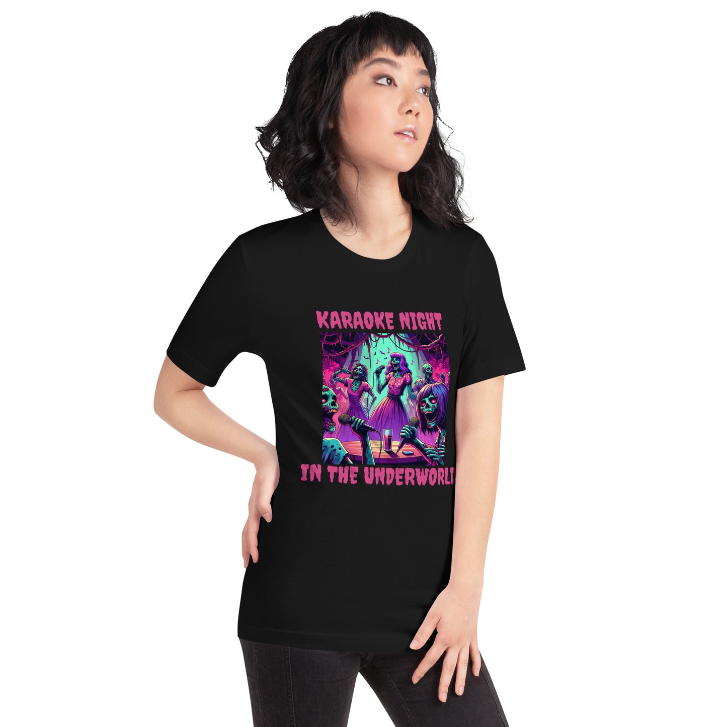 Karaoke Night In The Underworld | Goth Zombie Unisex t-shirt