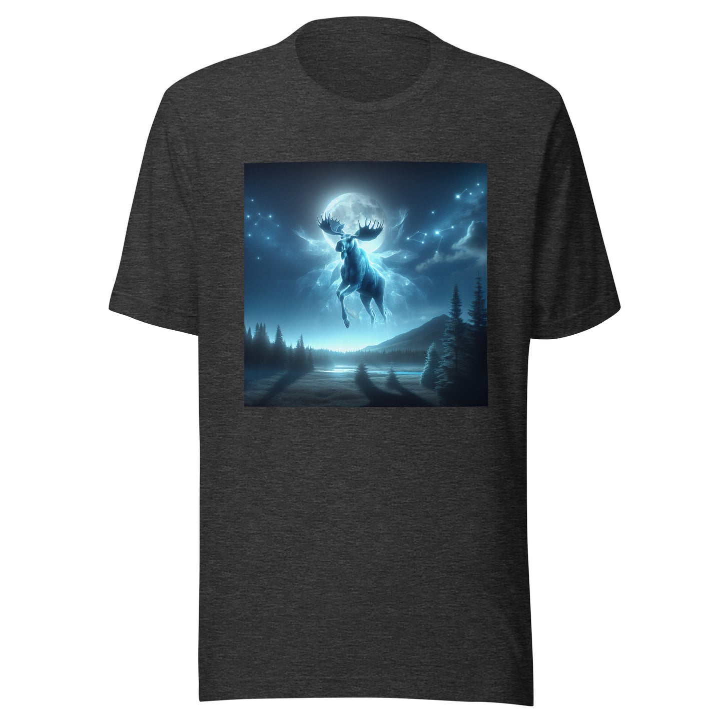 Ghost Moose In The Sky | Goth Great Outdoors Unisex t-shirt