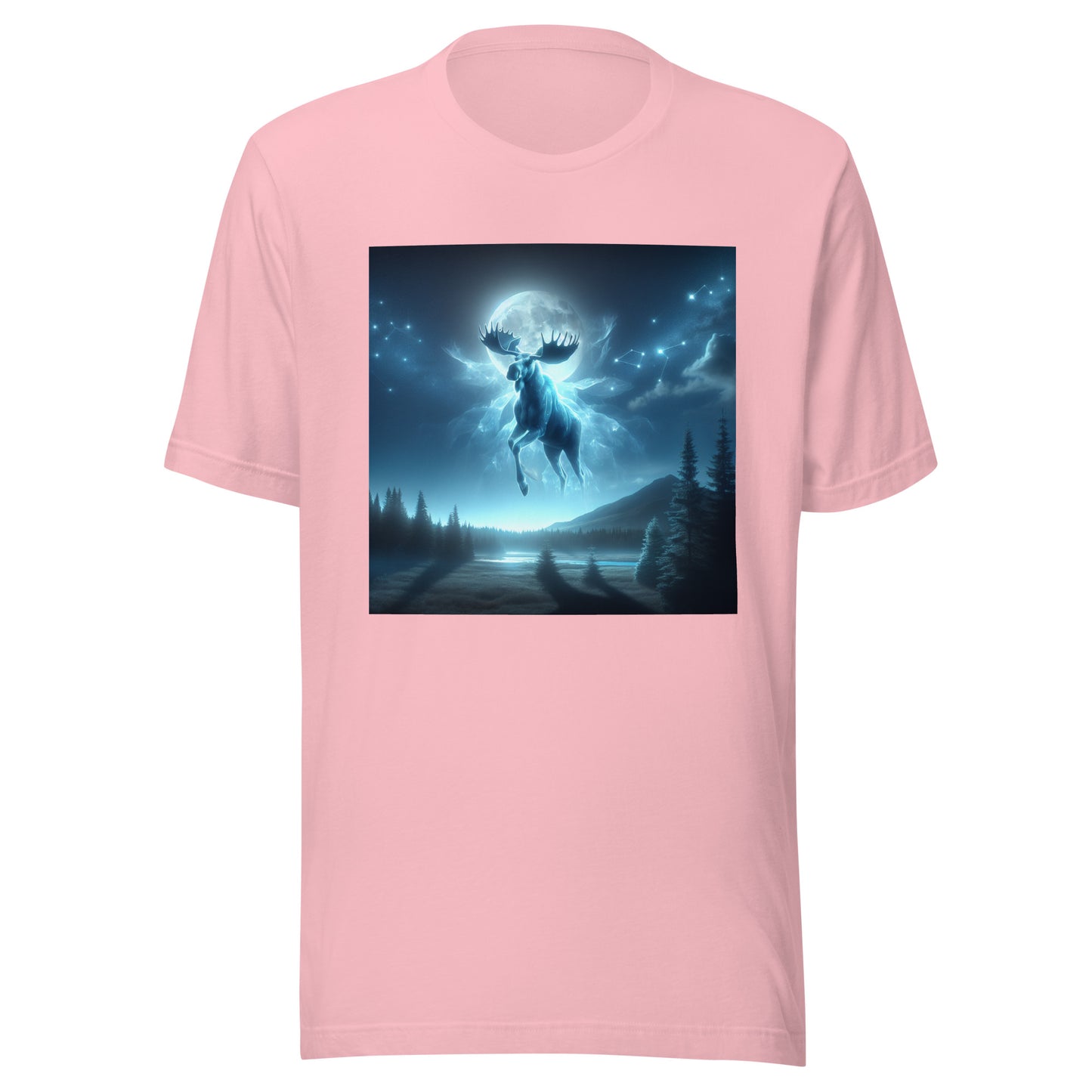 Ghost Moose In The Sky | Goth Great Outdoors Unisex t-shirt