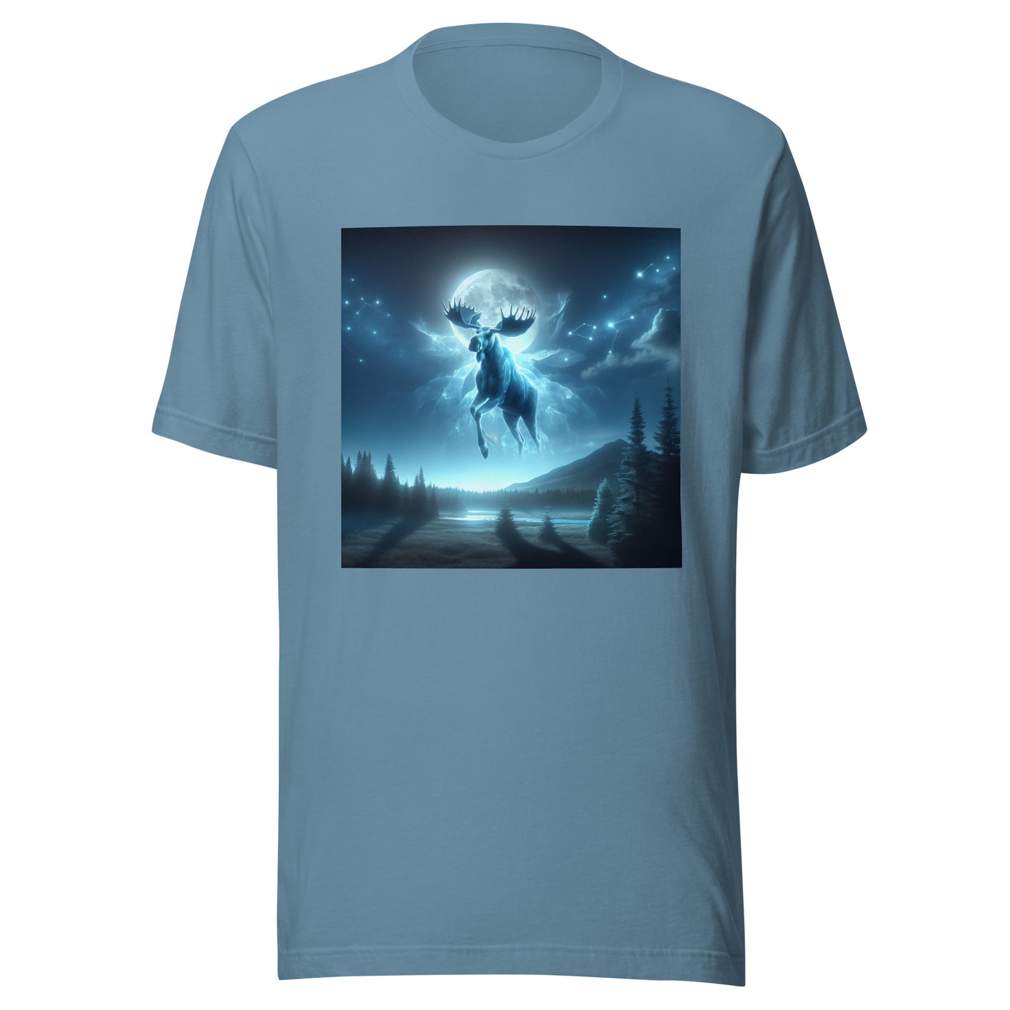 Ghost Moose In The Sky | Goth Great Outdoors Unisex t-shirt