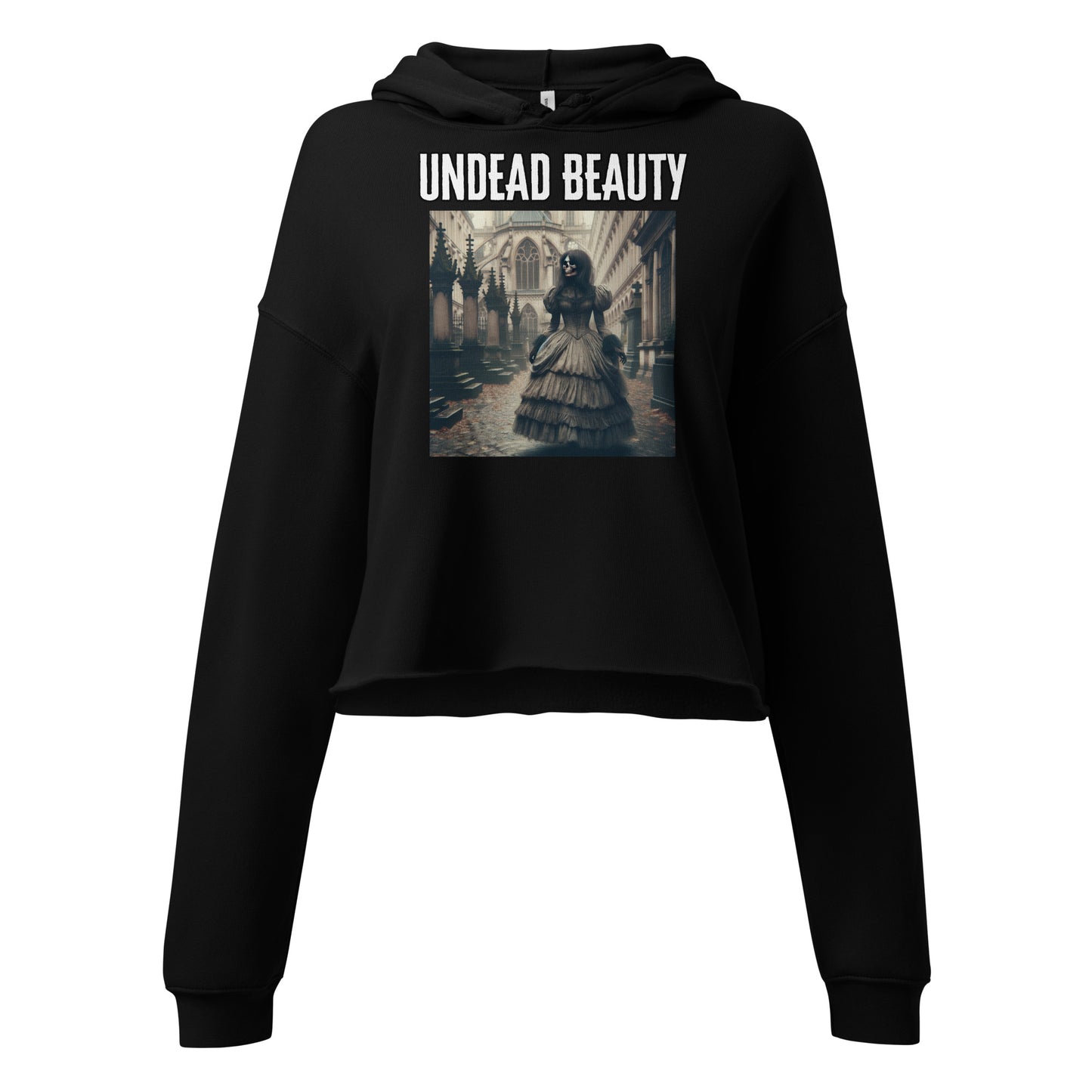 Undead Beauty | Gothic Crop Hoodie