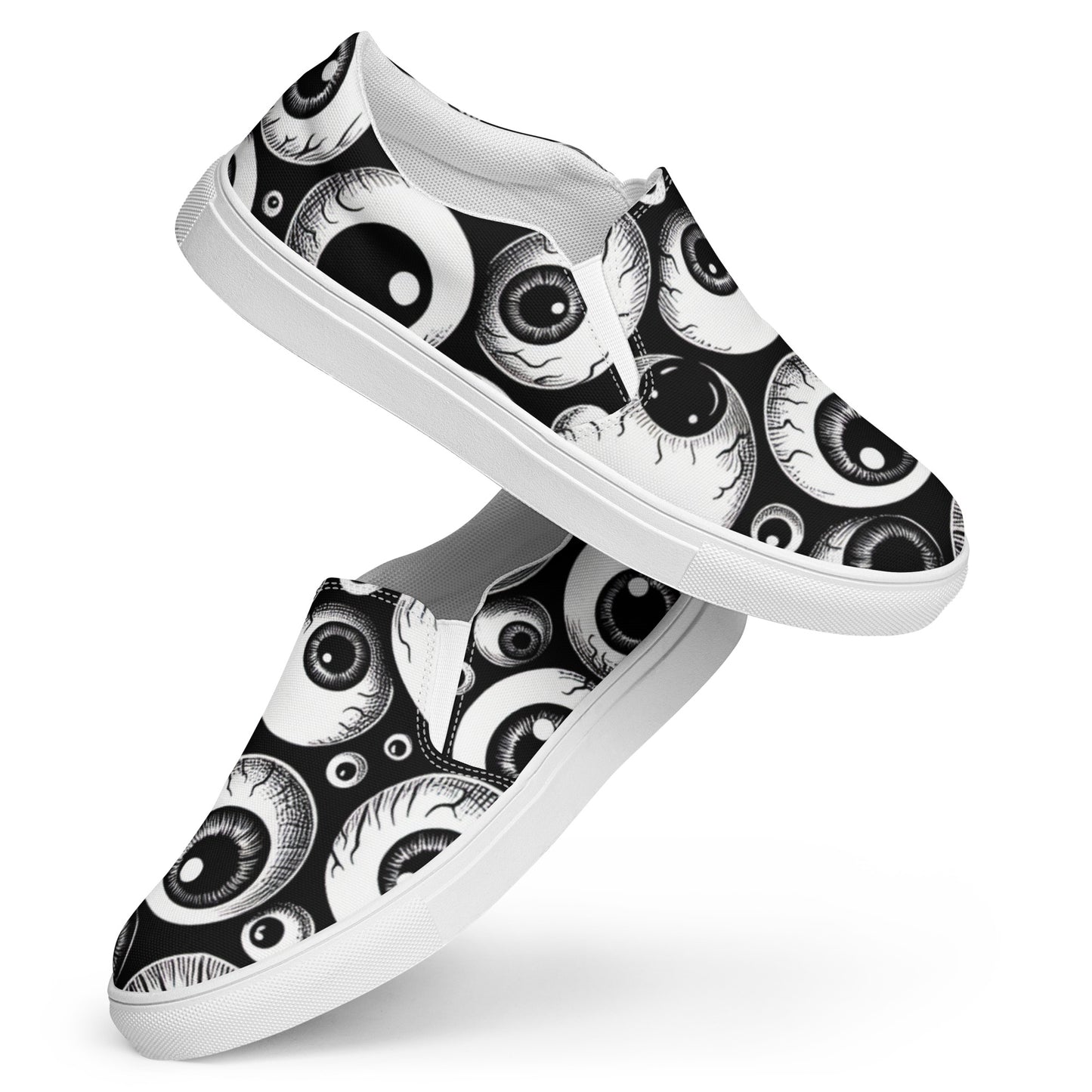 Eyeballs | Women’s weird slip-on canvas shoes