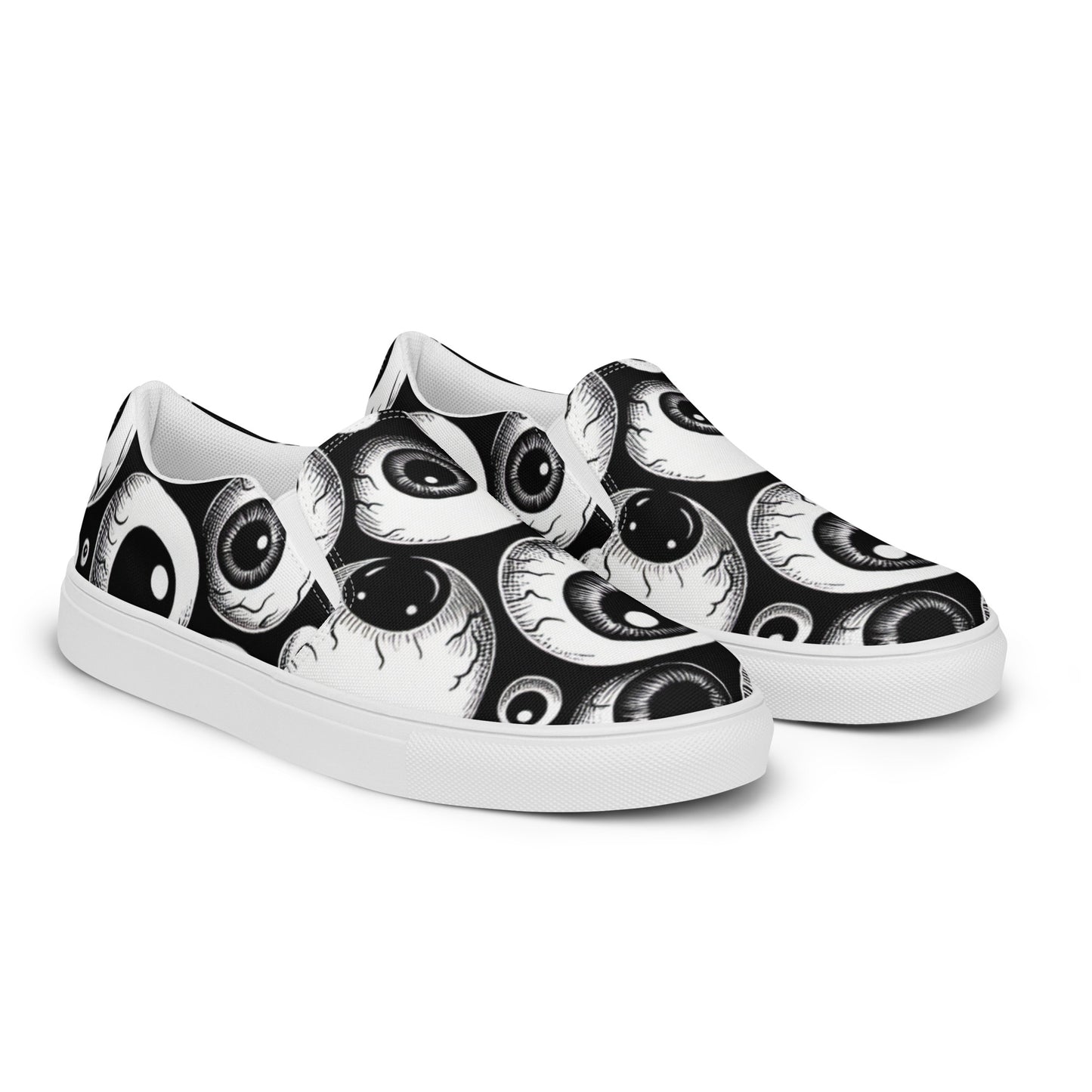 Eyeballs | Women’s weird slip-on canvas shoes