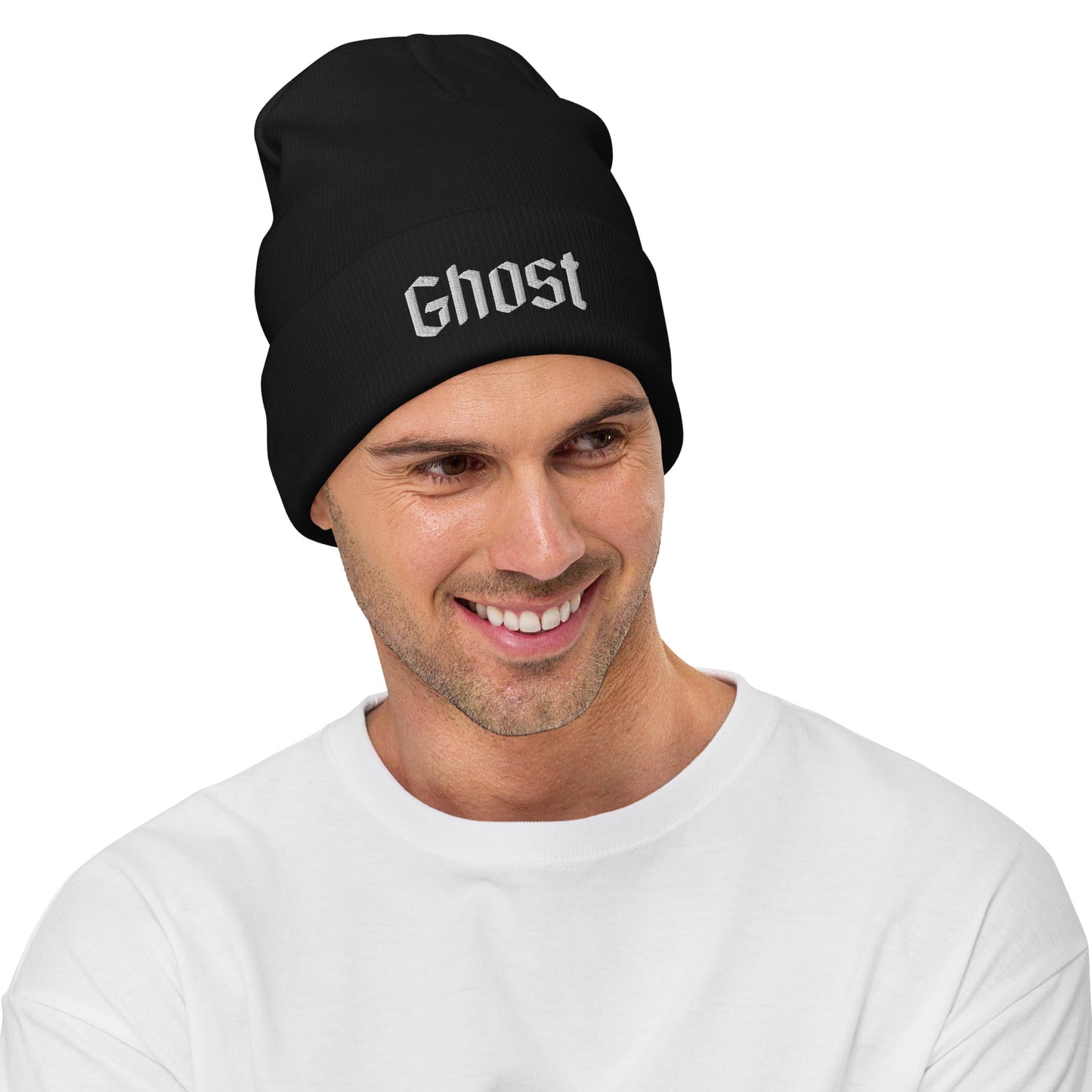 Ghost Embroidered Beanie