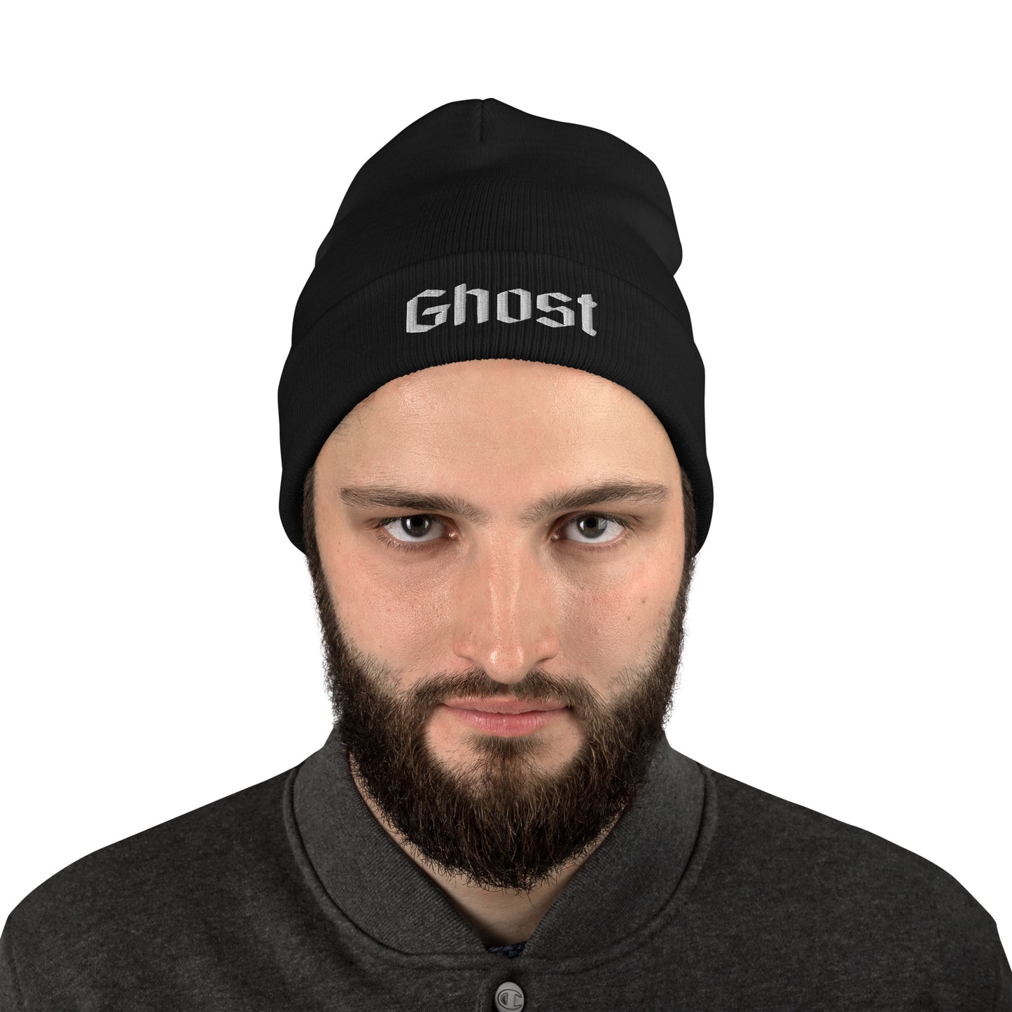 Ghost Embroidered Beanie